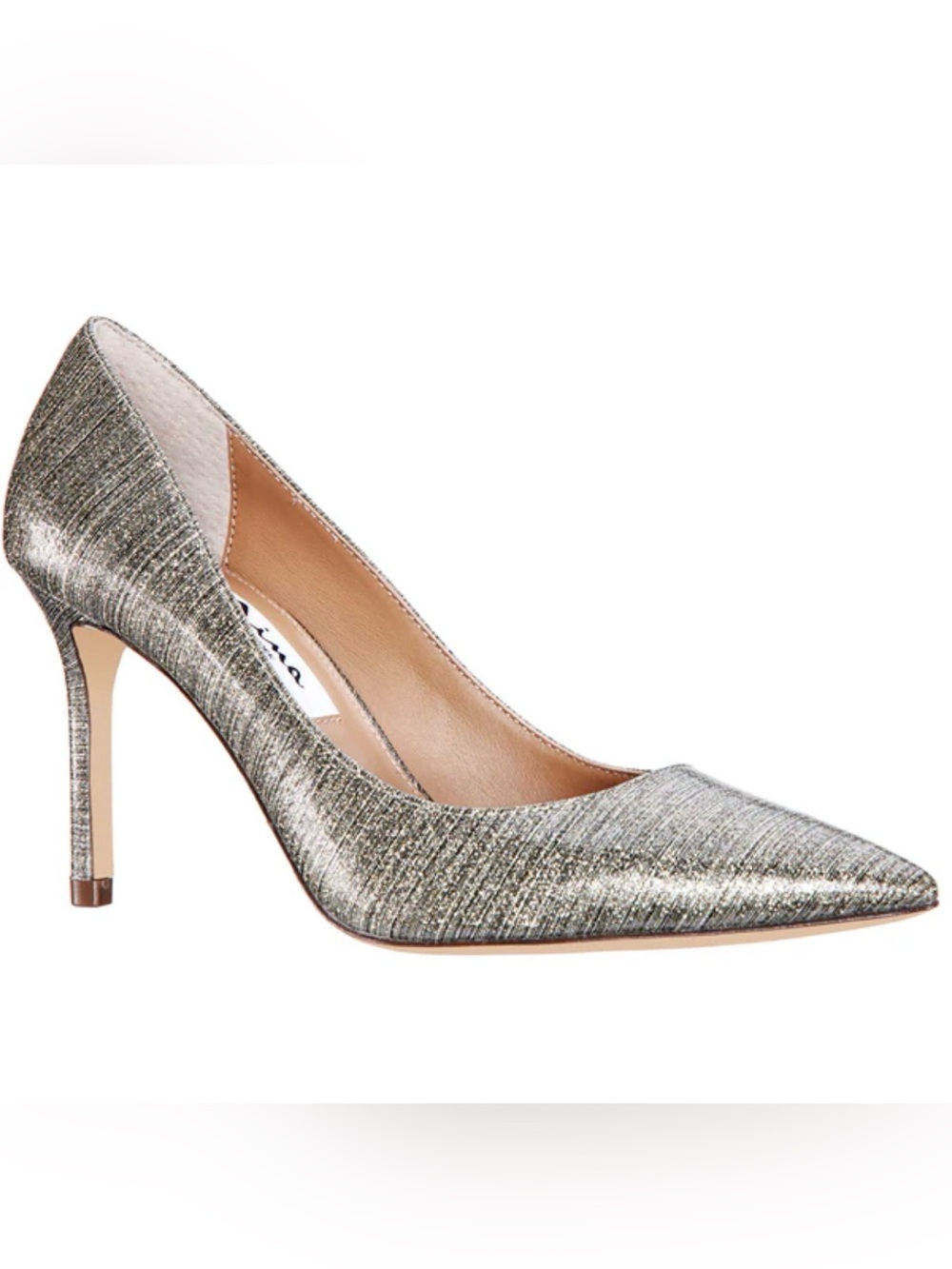 Nina Metallic Pointed Toe
Stiletto Pumps- Size 8